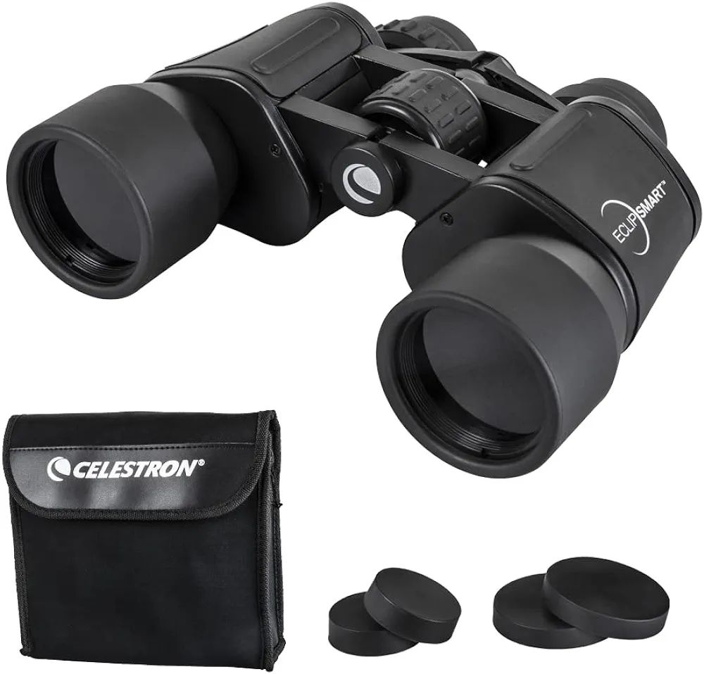 Celestron – EclipSmart Safe Solar Eclipse Binoculars – Full-Size 10x42MM Solar Binoculars –... | Amazon (US)