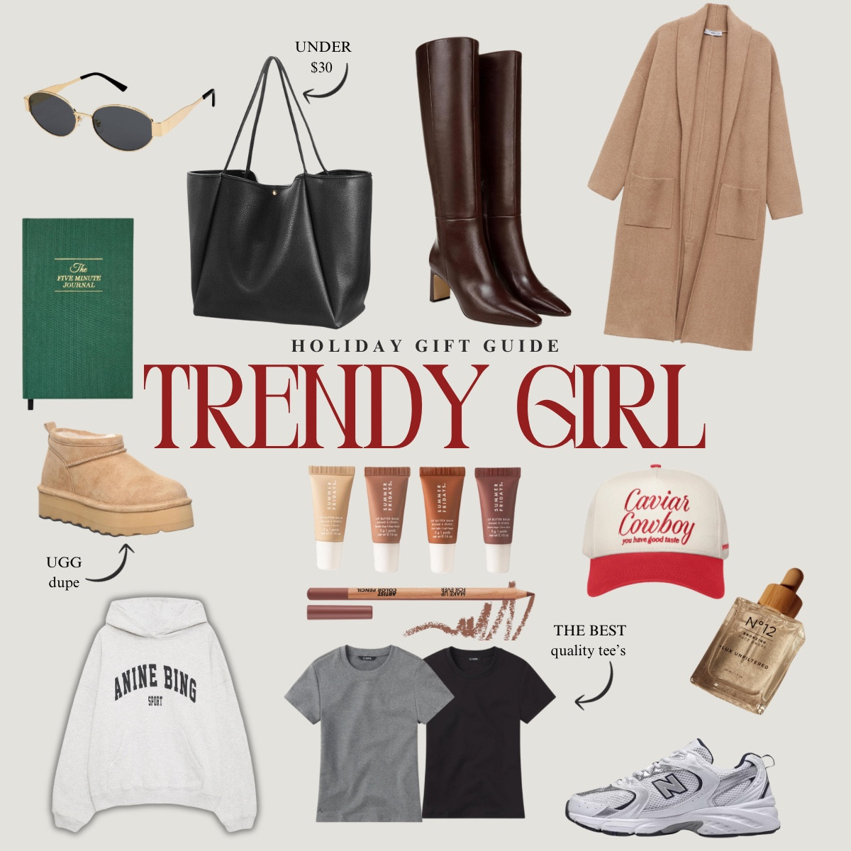 Gift ideas for the girl who loves to be trendy 🎁 Don’t wait until the last minute! 

2024 holiday gifts, 2024 holiday gift guide, Christmas gift ideas
2024, 2024 holiday gift, Christmas gifts, Christmas gift guide, Christmas gift idea, holiday gift guides, 2024 Christmas presents, 2024 holiday presents, 2024 holiday gift ideas, xmas gifts, xmas gift


#LTKHoliday #LTKGiftGuide #LTKFindsUnder100