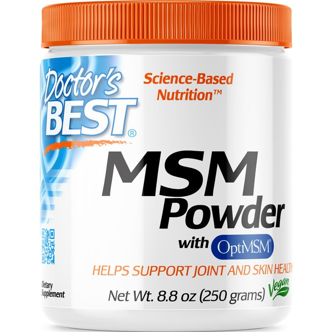 Doctor's Best MSM Powder with OptiMSM, Non-GMO, Vegan, Gluten Free, Soy Free, 250 Grams | Walmart (US)