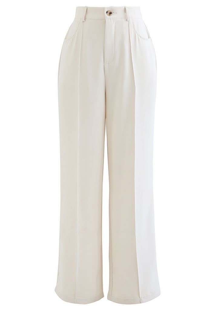 Breezy Solid Color Casual Pants in Ivory | Chicwish