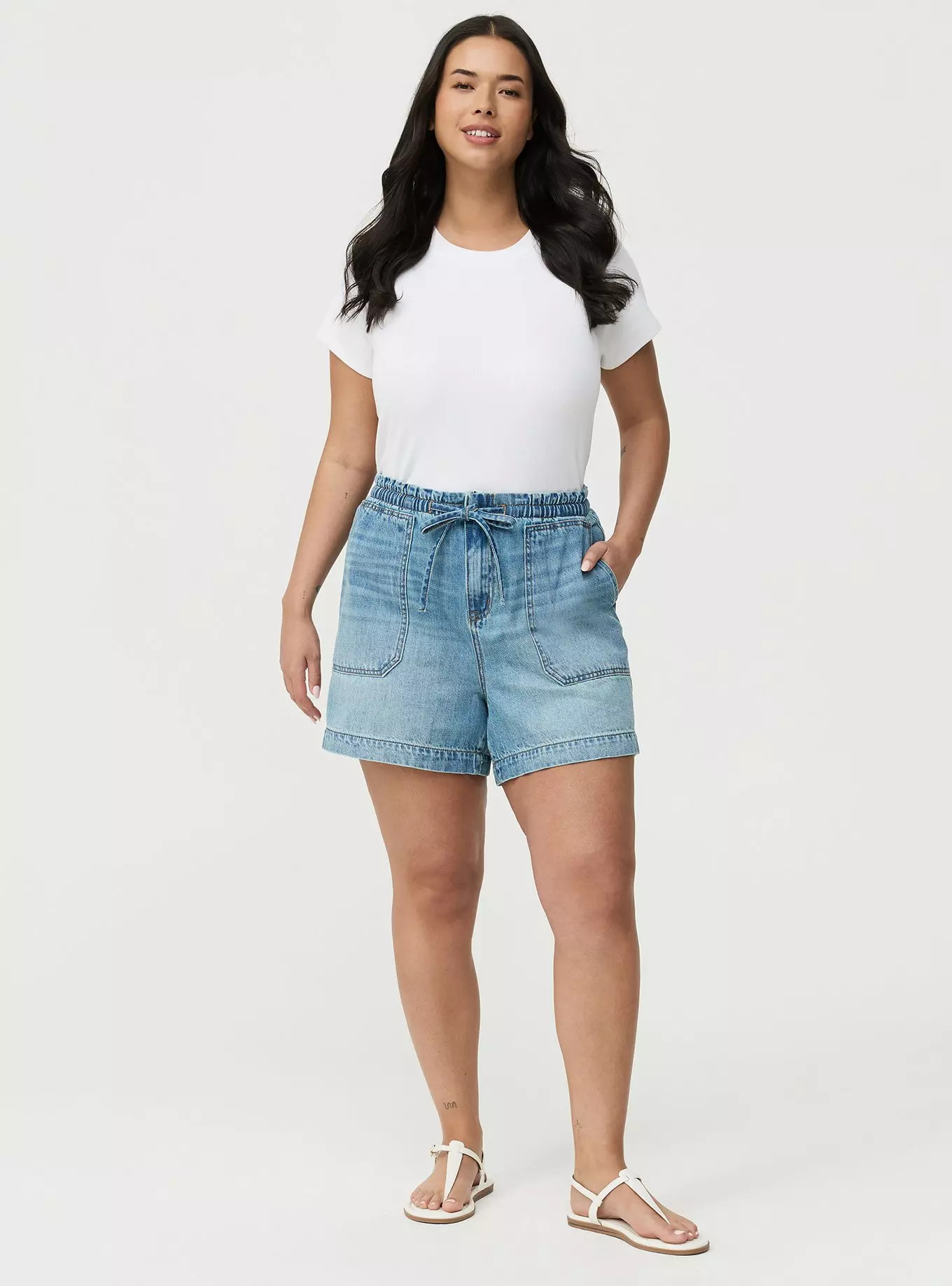 5'' High-Rise Lightweight Denim Short | Torrid (US & Canada)
