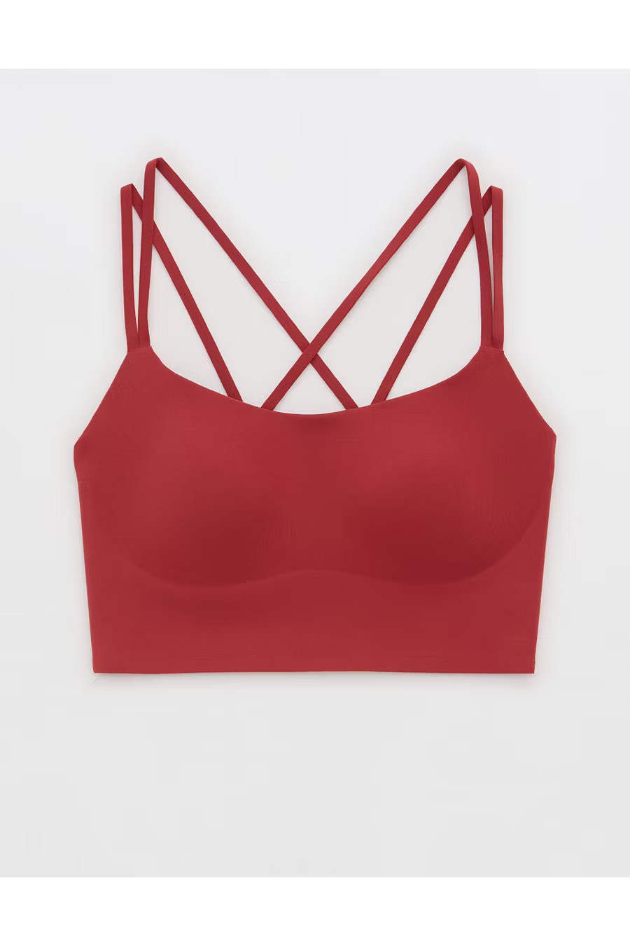 OFFLINE By Aerie Real Me Hold Up Sports Bra Women's Summer Burgundy XXS | Aerie