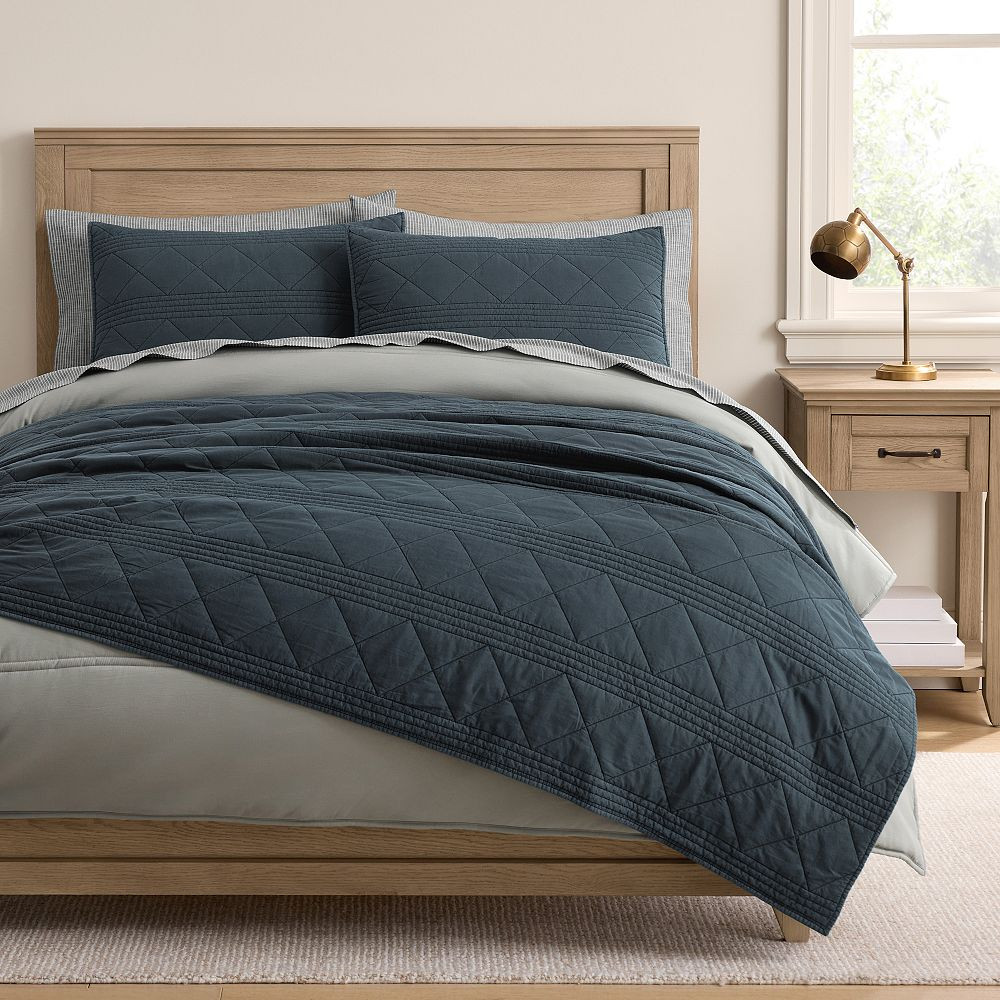Cullen Garment-Dyed Bed Blanket and Shams | Pottery Barn Teen