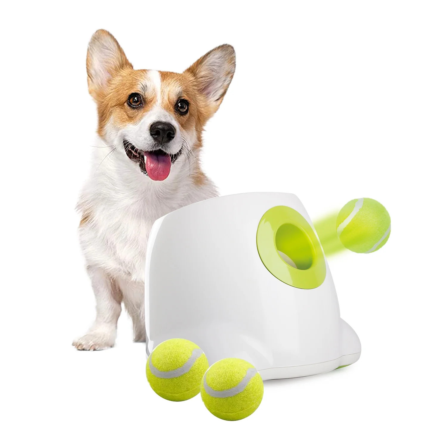 All For Paws Automatic Tennis Ball Launcher for Small to Medium Sized Dogs, 3 Balls Included, Min... | Walmart (US)