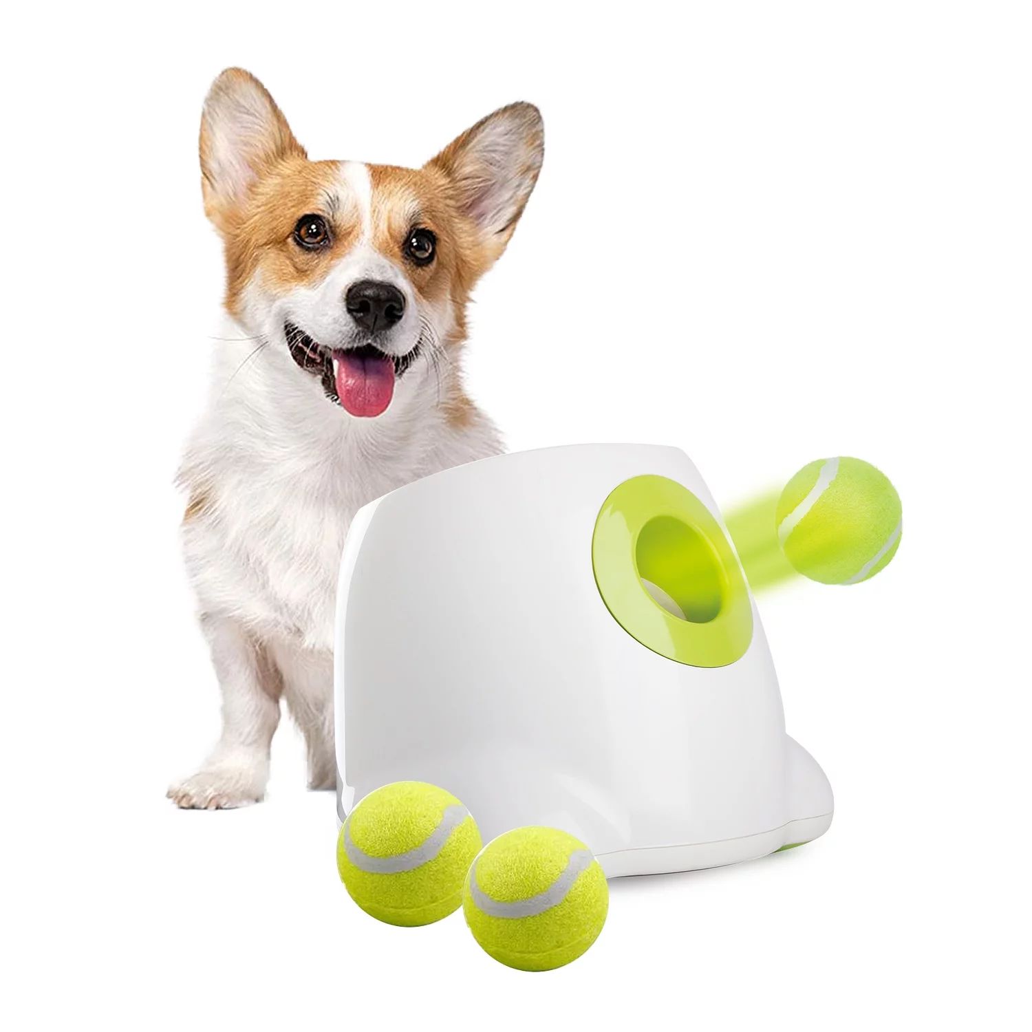 All For Paws Automatic Tennis Ball Launcher for Puppies & Small Dogs, 3 Balls Included | Walmart (US)