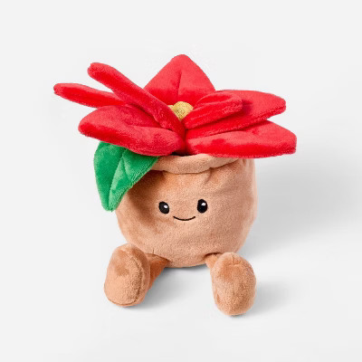 7'' Pointsettia Flower Pot Plush - Gigglescape™ | Target