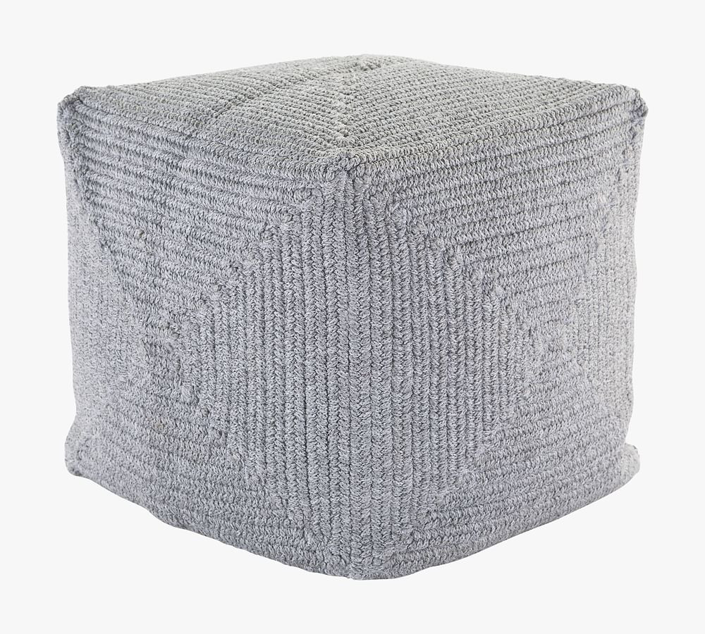 Lane Handwoven Outdoor Pouf | Pottery Barn (US)