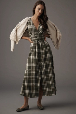 The Katerina Button-Front Dress | Anthropologie (US)