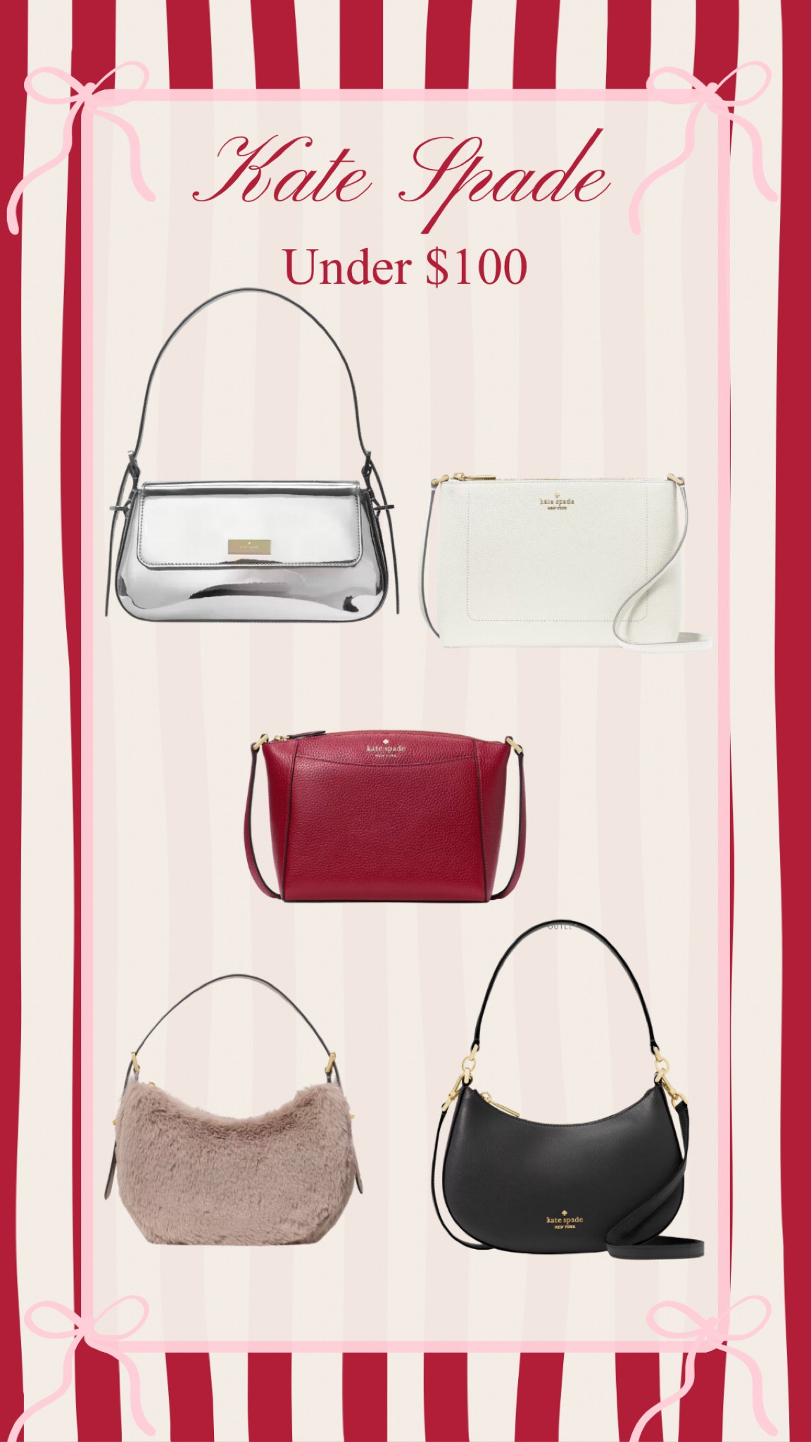 These Kate Spade bags are perfect for Winter and all on sale for under $100! 

#LTKSeasonal #LTKfindsunder100 #LTKsalealert