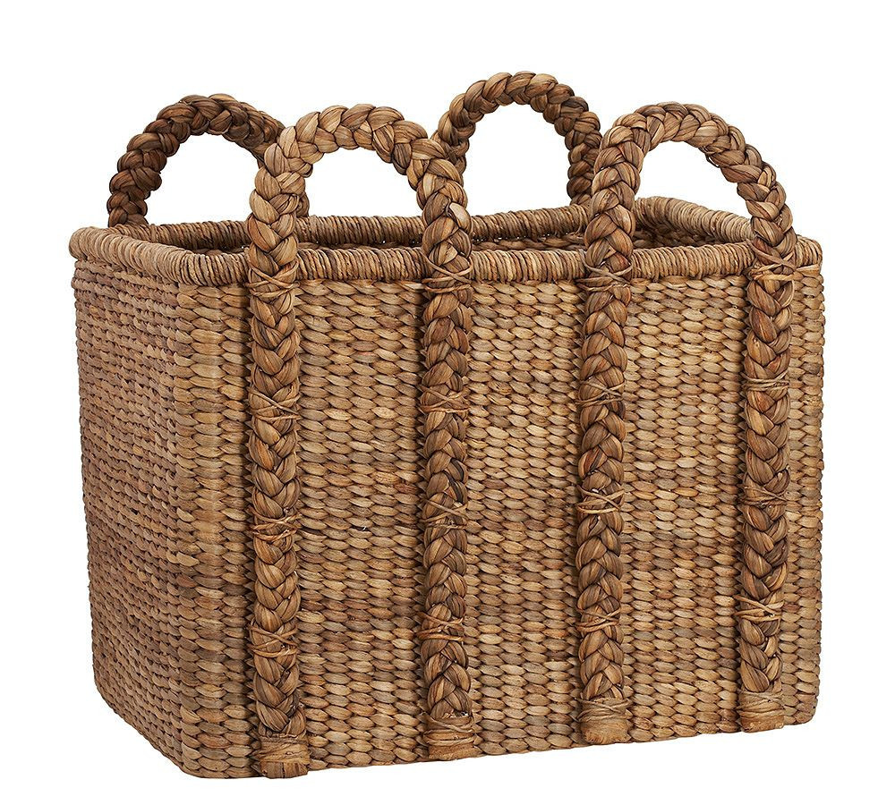 Beachcomber Oversized Rectangular Basket - Natural | Pottery Barn (US)