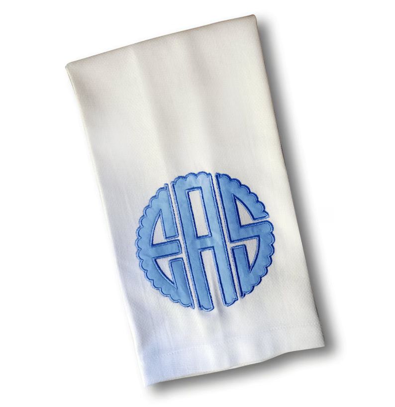 Applique Monogrammed Guest Towel | Etsy (US)