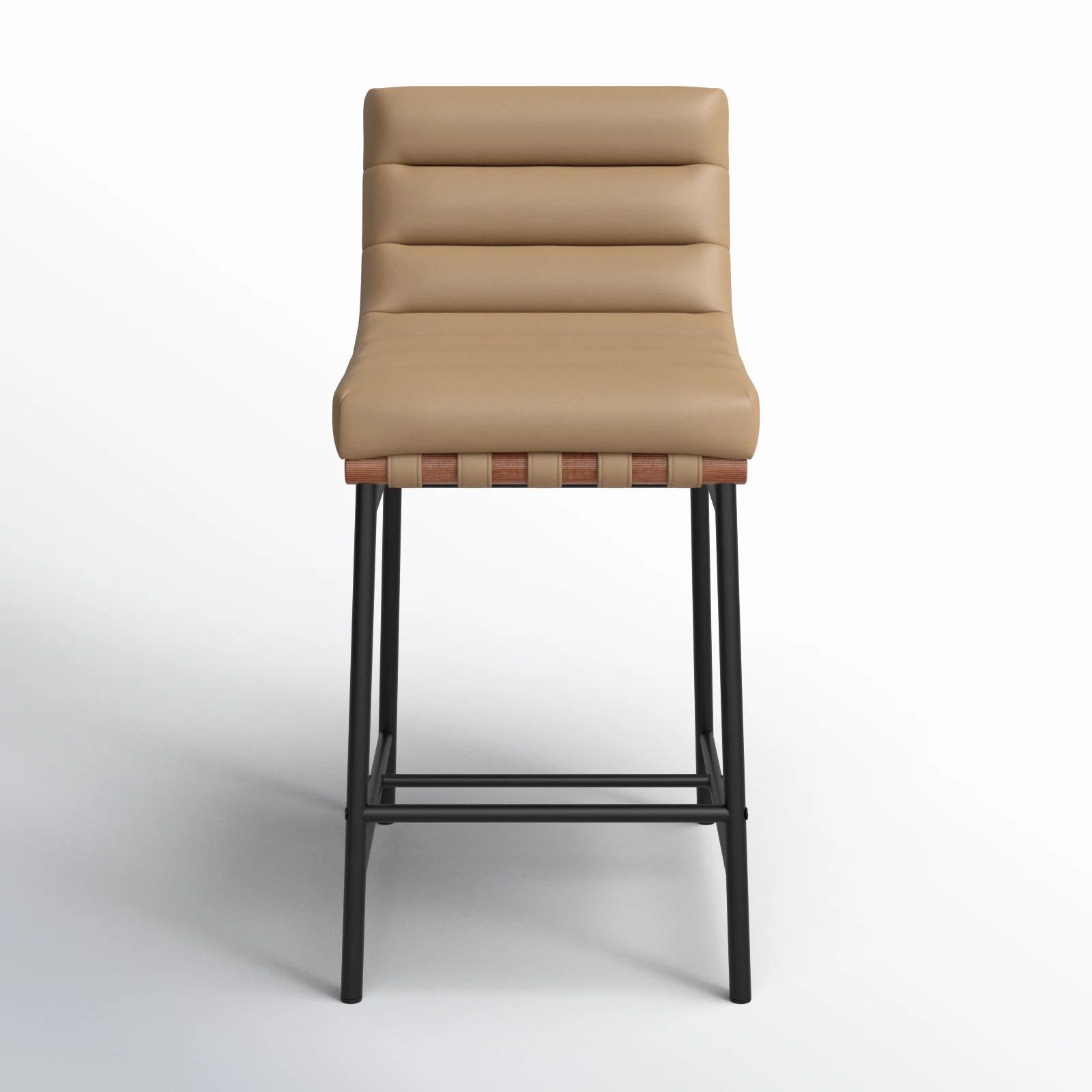 Vincentas Upholstered Counter Stool with Metal Frame | Wayfair North America
