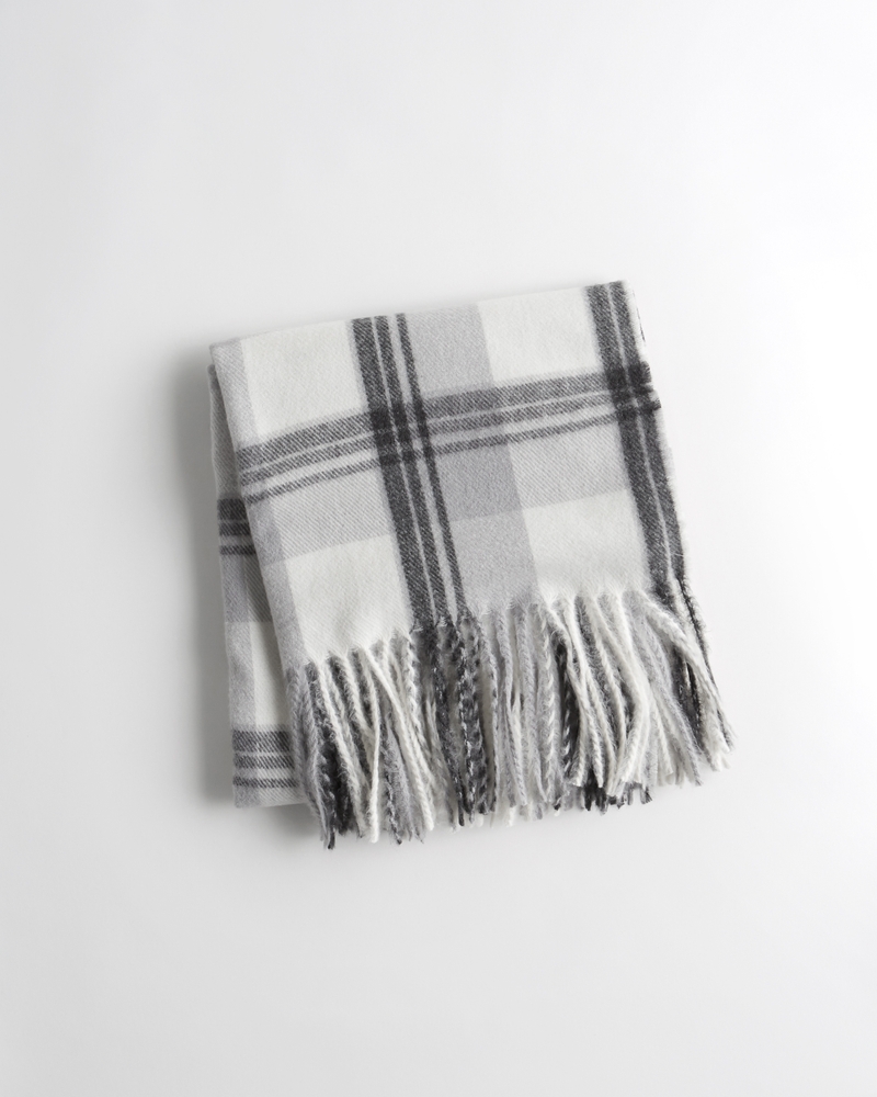 Girls Cozy Plaid Scarf from Hollister | Hollister (US)