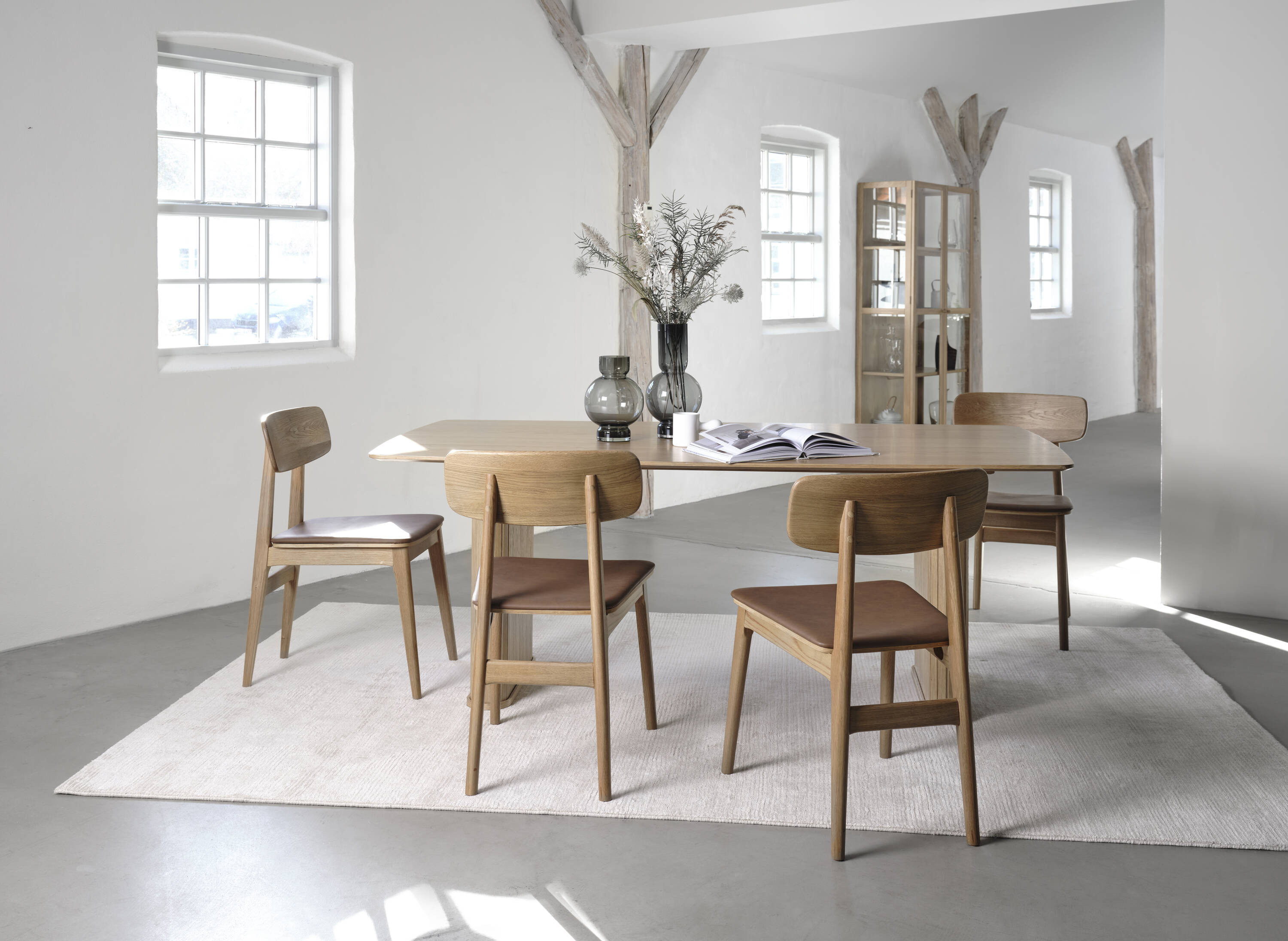 Lowe's Natural Oak Contemporary/Modern Wood veneer Dining Table, with Natural Oak Finish and Wood 75-in L x 29.5-in H Large in Brown | NL-4831-NAT | Lowe's