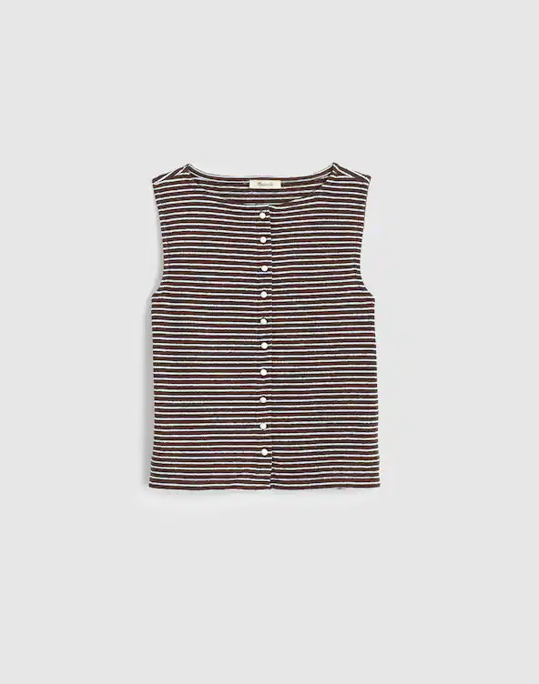Sleeveless Boatneck Vest Top | Madewell
