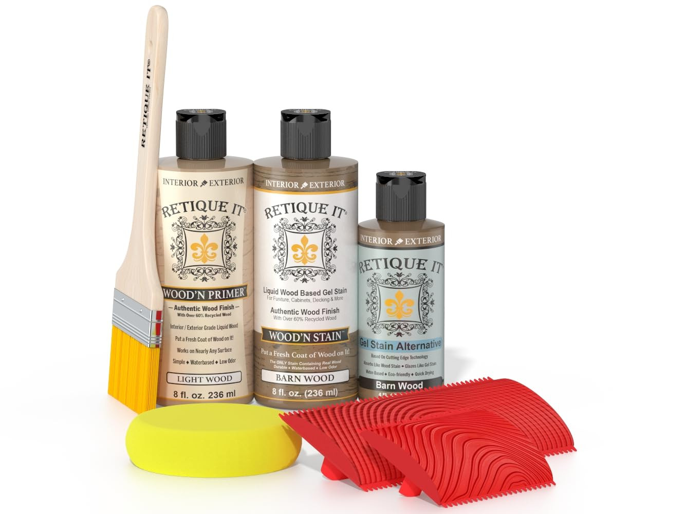 Retique It Muli-Purpose Wood Finish Kit - GO Beyond Faux Wood with Paintable Liquid Wood Based Pr... | Amazon (US)