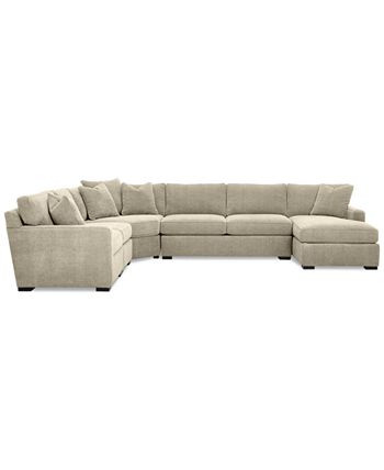 Radley 5-Piece Fabric Chaise Sectional Sofa, Created for Macy's | Macys (US)
