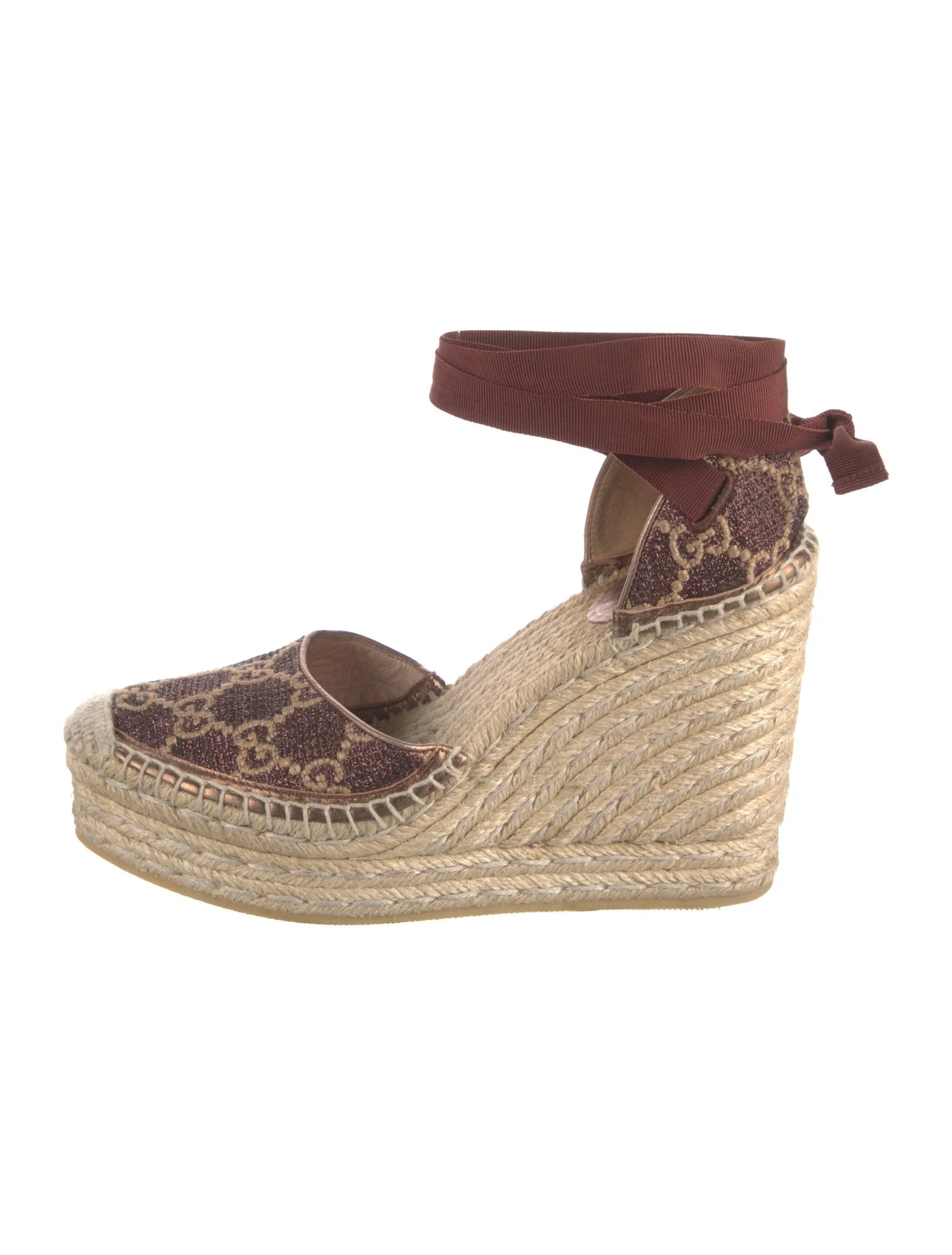 Glitter Animal Print Espadrilles | The RealReal