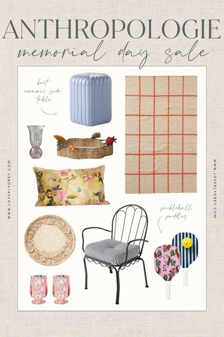 Some outdoor home items on sale at Anthropologie! Loving all the bright colors! 

Loverly Grey, outdoor living, home decor, outdoor furniture 

#LTKSeasonal #LTKSaleAlert #LTKHome