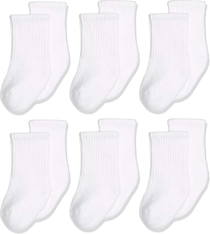 Jefferies Socks, Llc Unisex-baby Newborn 6 Pack Seamless Sport Half Cushion Crew Socks | Amazon (US)