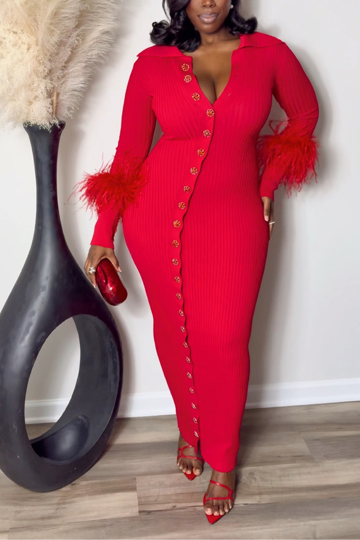 Clutch and heels! Dress is size L from Fumi the label! 

#LTKmidsize #LTKshoecrush