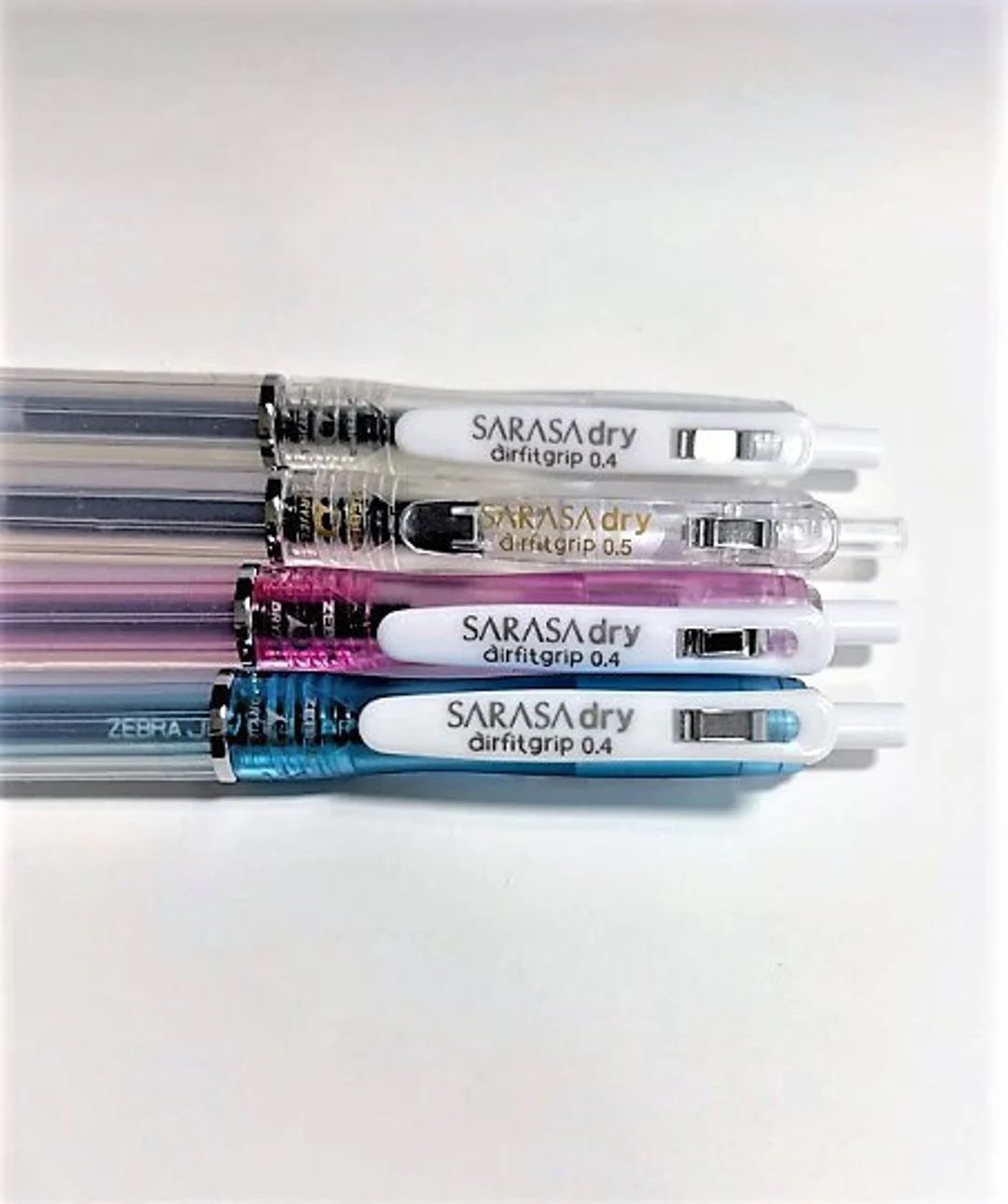Gel pens, clear gel pens, Sarasa air fit, fast-drying gel pen, hobonichi gel pen, 0.4 mm dry gel ... | Etsy (US)