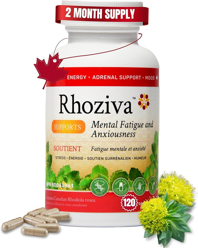 Rhoziva Rhodiola Rosea Supplement. Supports Mental Energy, Focus, & Memory. Gluten Free, Non-Gmo.... | Amazon (CA)