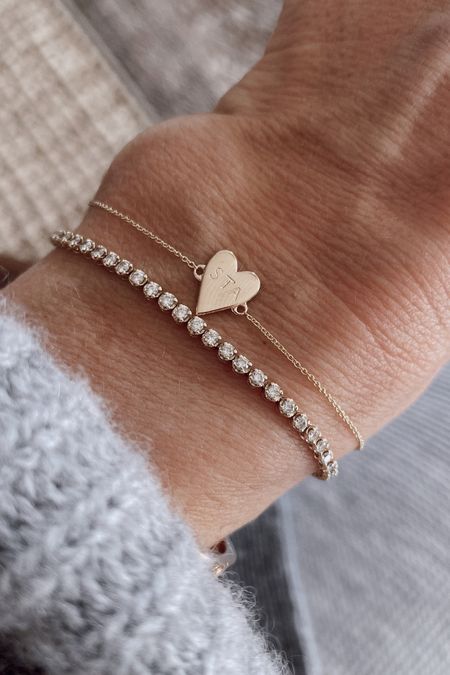 Dana Rebecca is having $50 off $200+ this week. Sharing some of my favorites here- this little heart bracelet can be engraved with 3 initials  🤍

#LTKCyberweek #LTKHoliday #LTKGiftGuide