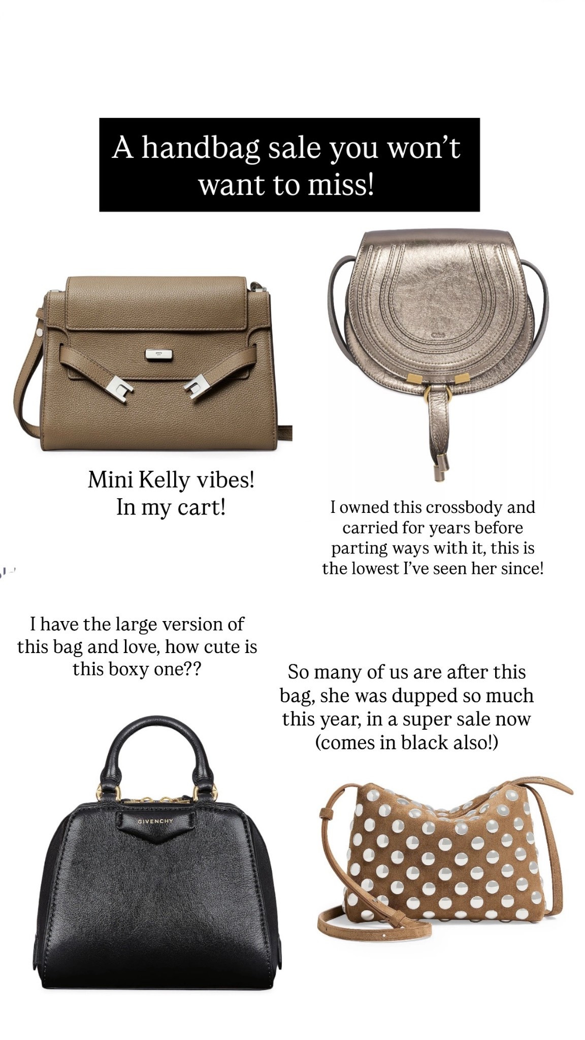 Guys I’m gathering a few sales and came across these amazing handbag prices! All the trendy pieces on sale right now! 

#LTKHoliday #LTKCyberWeek #LTKSaleAlert