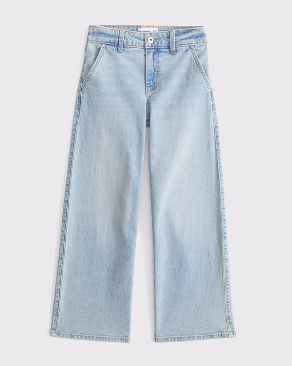 high rise wide leg jeans | Abercrombie & Fitch (US)