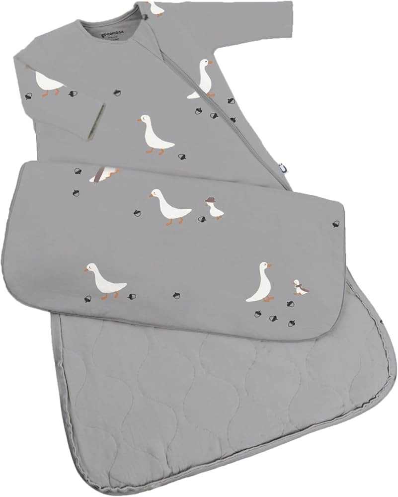 GUNAMUNA günamüna Unisex Baby Long Sleeve Wearable Sleep Bag, Bamboo-Rayon Premium Sleep Sack, ... | Amazon (US)