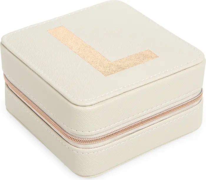 Nordstrom Initial Zip Square Jewelry Box | Nordstrom | Nordstrom