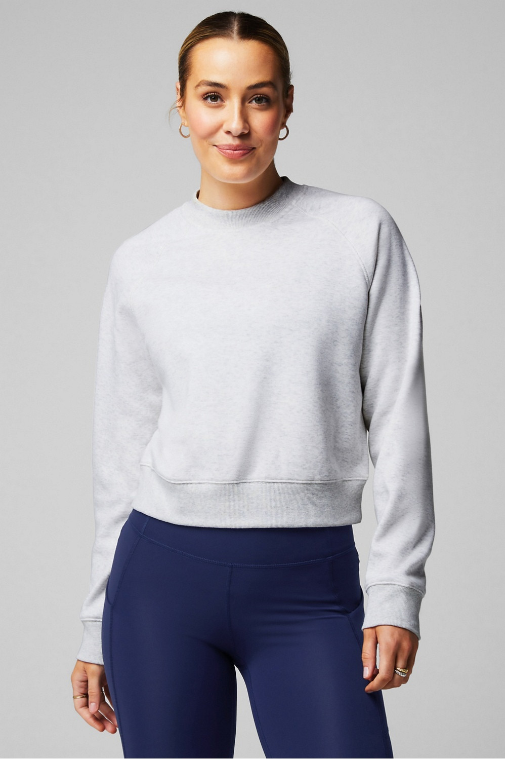 Cozy Fleece Raglan Sweatshirt | Fabletics - North America