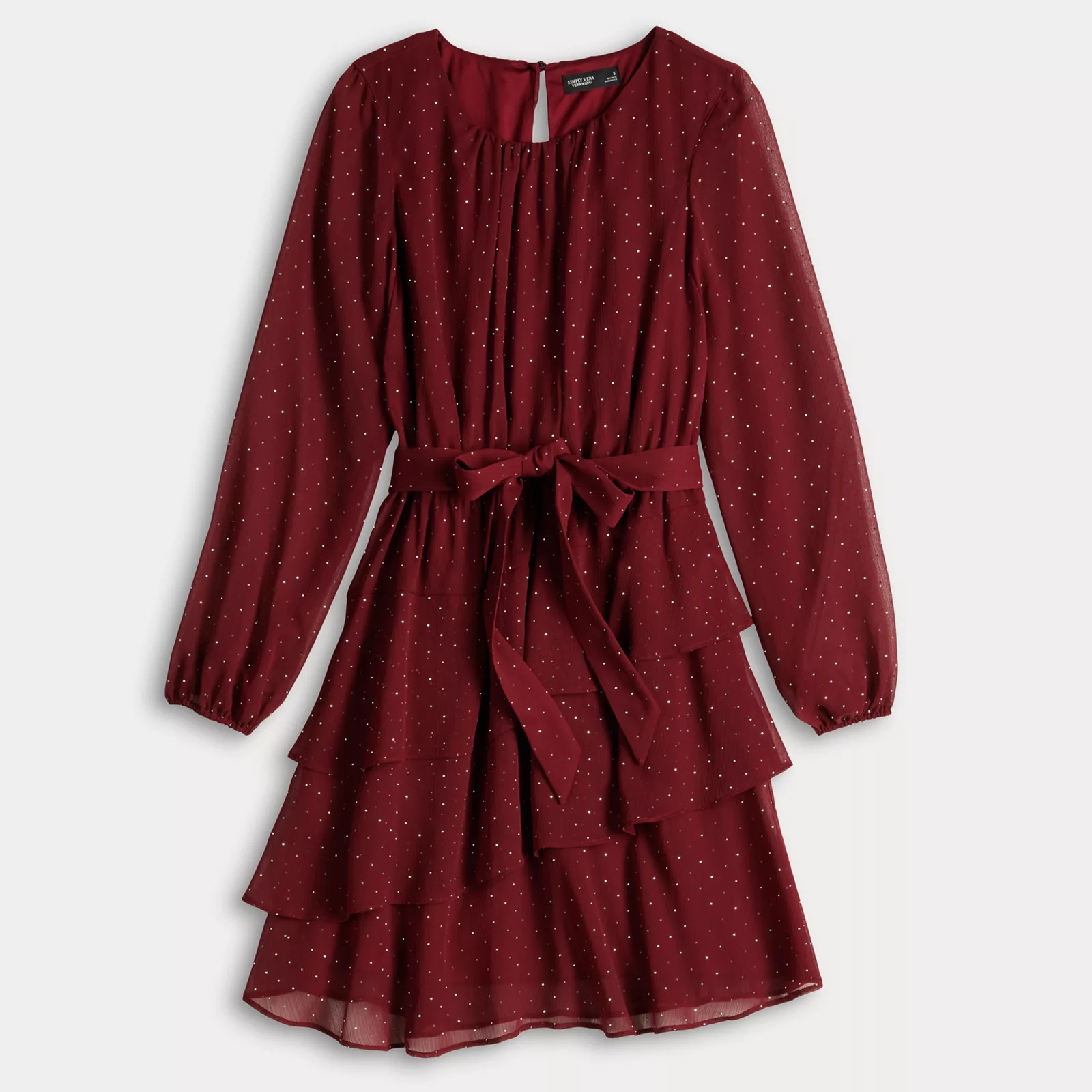 Women's Simply Vera Vera Wang Short Holiday Dress | Kohl's