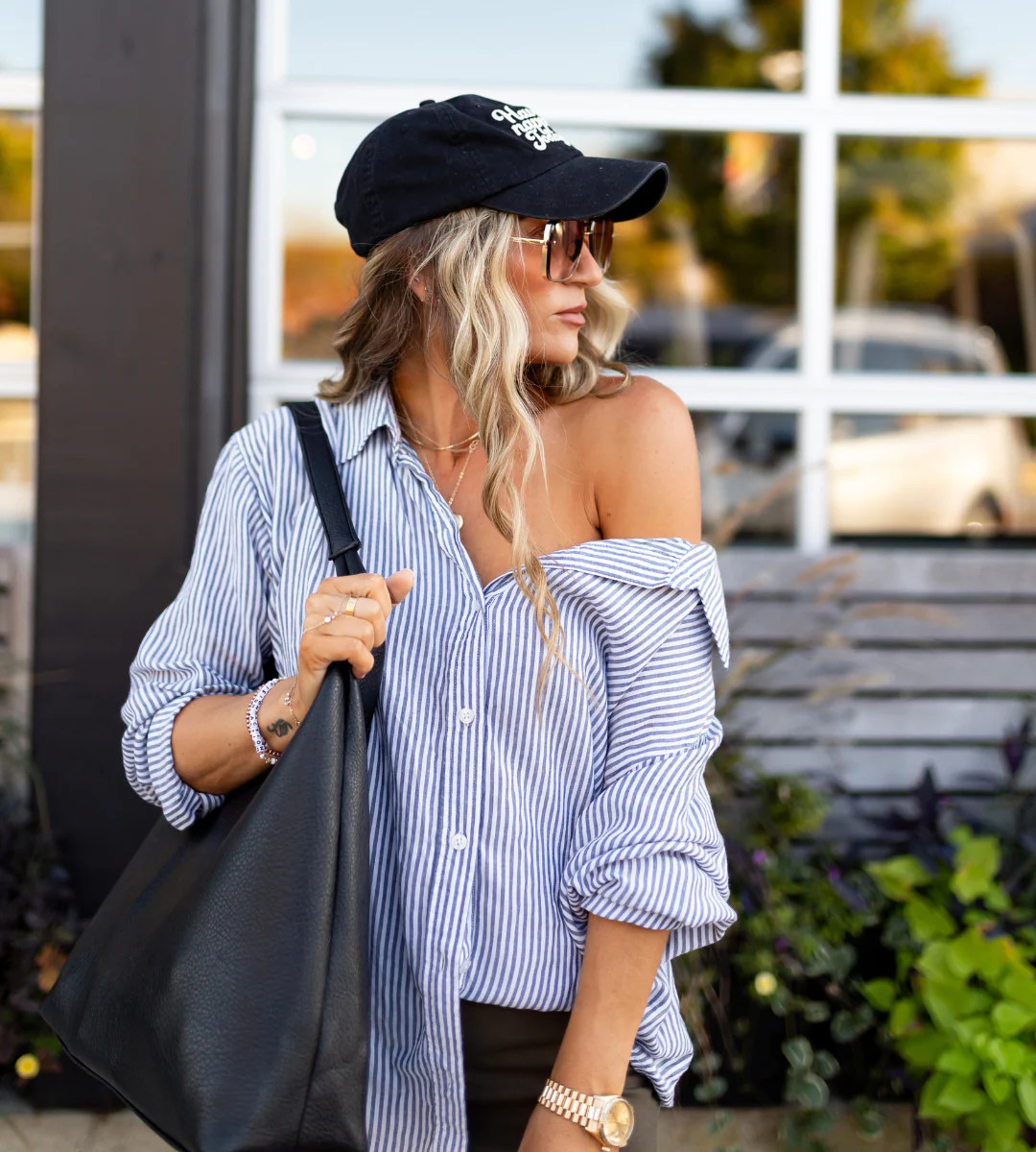 Striped Button-down Shirt | Hill x Sarah