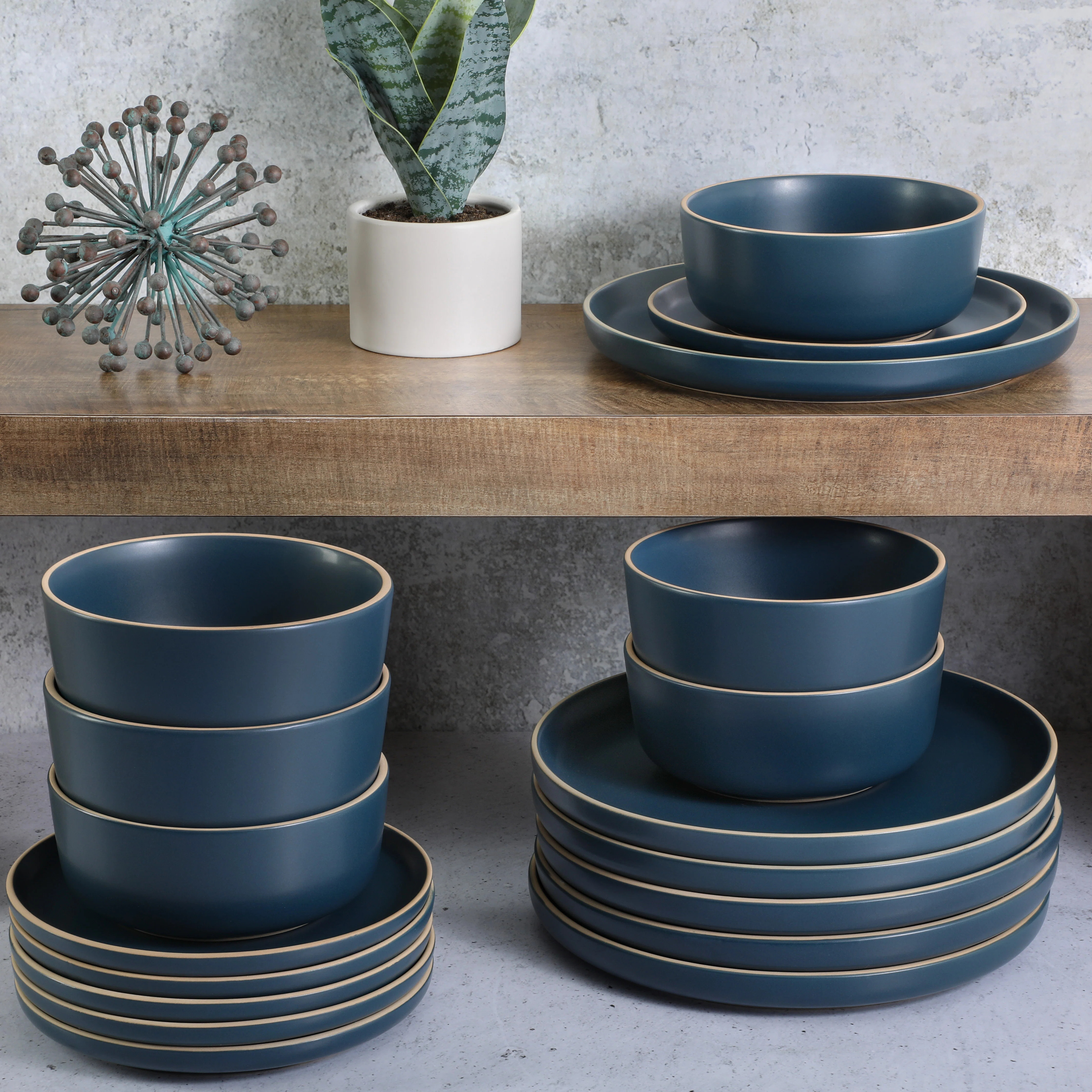Gibson Soho Lounge Matte 18 Piece Dinnerware Set, Service for 6 | Wayfair North America