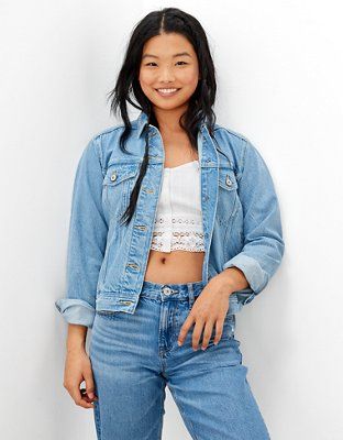 AE x The Jeans Redesign Classic Denim Jacket | American Eagle Outfitters (US & CA)