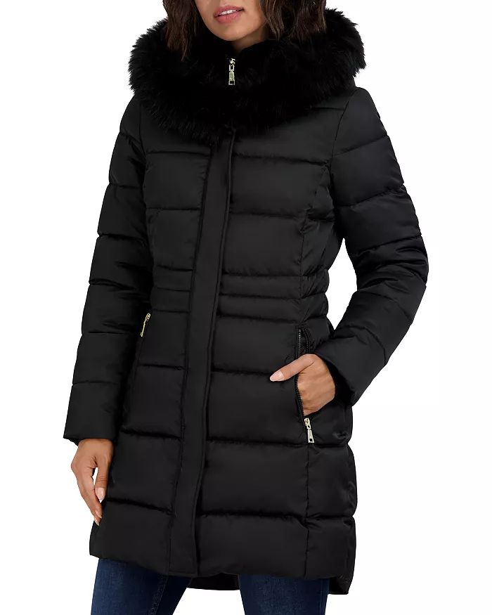 Dana Hooded Faux Fur Trim Puffer Coat | Bloomingdale's (US)