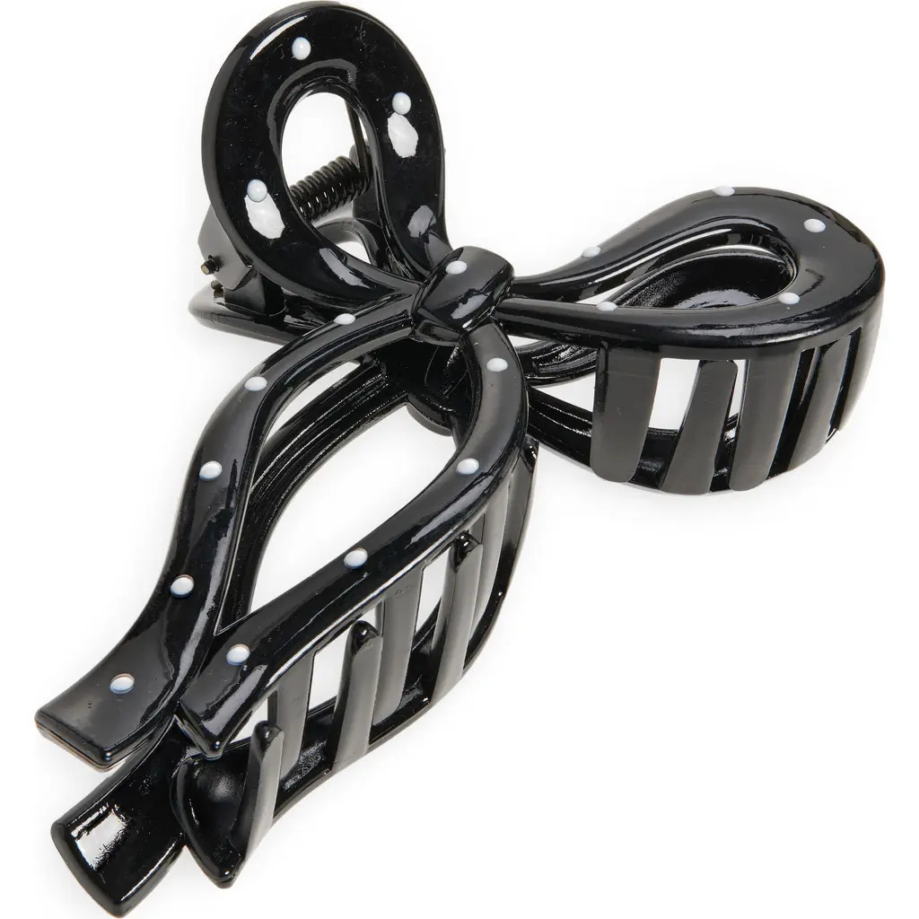 BP. Bow Claw Clip in Black- Ivory at Nordstrom | Nordstrom