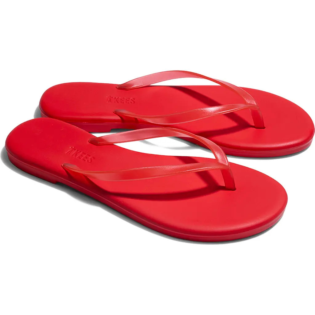 TKEES Aqua Waterproof Flip Flop in Sol Red at Nordstrom, Size 5 | Nordstrom