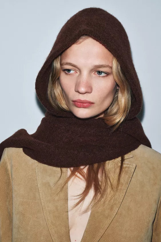 BANDANA KNIT HOODIE | Zara UK