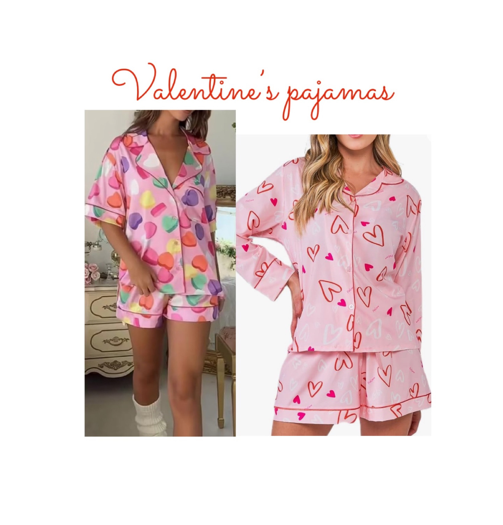 Valentine’s pajamas, heart print pajamas 

#LTKfindsunder50 #LTKGiftGuide #LTKstyletip