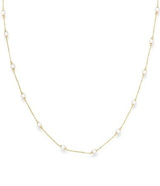 Melinda Maria Perfect Pearl Infinity Collar Necklace - Gold | Dillard's