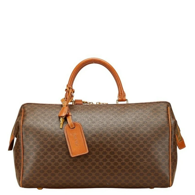 Pre-Owned Celine Macadam handbag/Boston bag in brown leather for women. (Good) | Walmart (US)