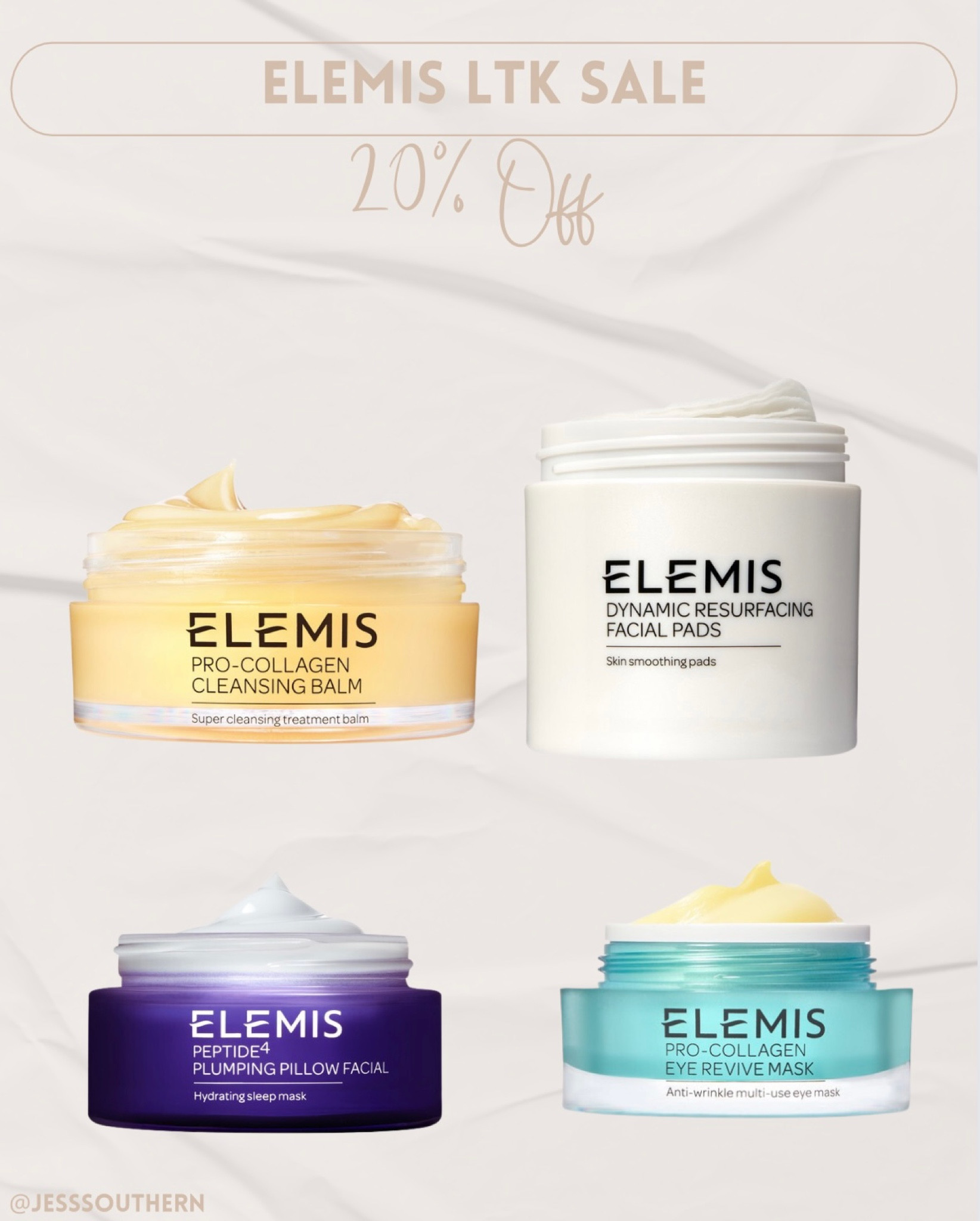 HAPPY LTK SALE DAY!! Grab some of my favorite Elemis products for 20% off today! The cleansing balm has been my go-to for 10 years   #LTKskincare 

#LTKGiftGuide #LTKSale #LTKbeauty