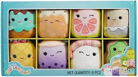 Squishmallows Official Kellytoy Box Set of 8 5 inch Food squishmallows (Chanel, Maya, Keina, Poplina | Amazon (US)