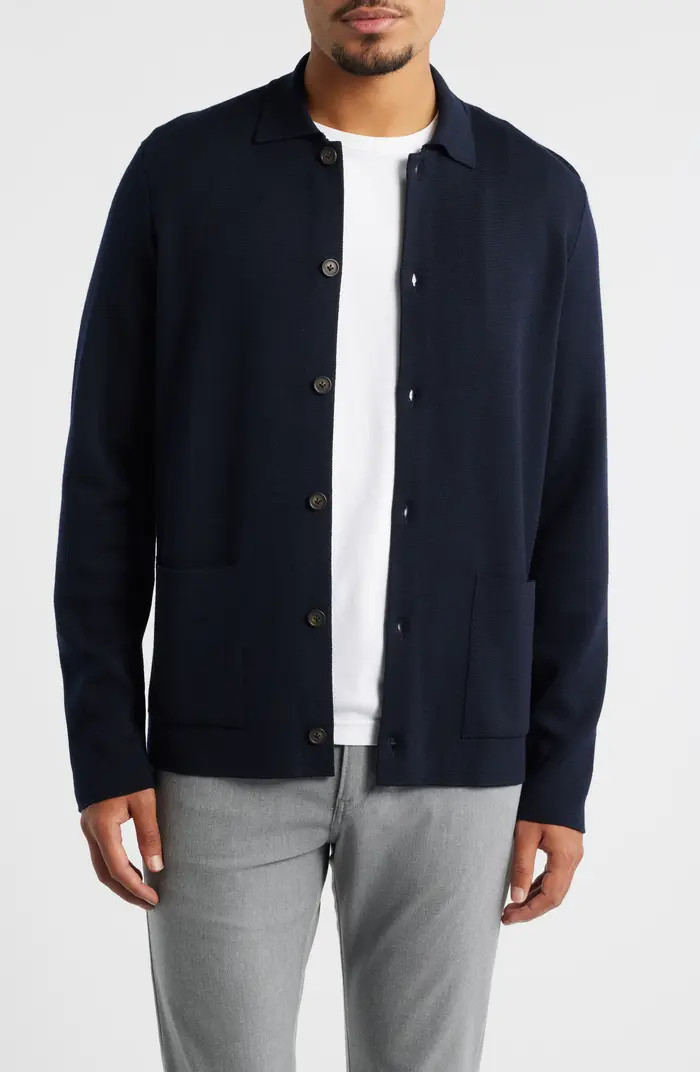 Milano Stitch Merino Wool Cardigan | Nordstrom