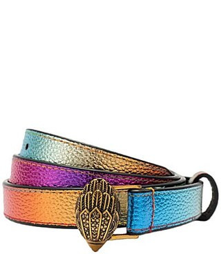 Kurt Geiger London .78 Metallic Rainbow Belt - S/M | Dillard's