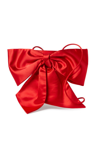 Violet Satin-Bow Crossbody Bag | Moda Operandi (Global)