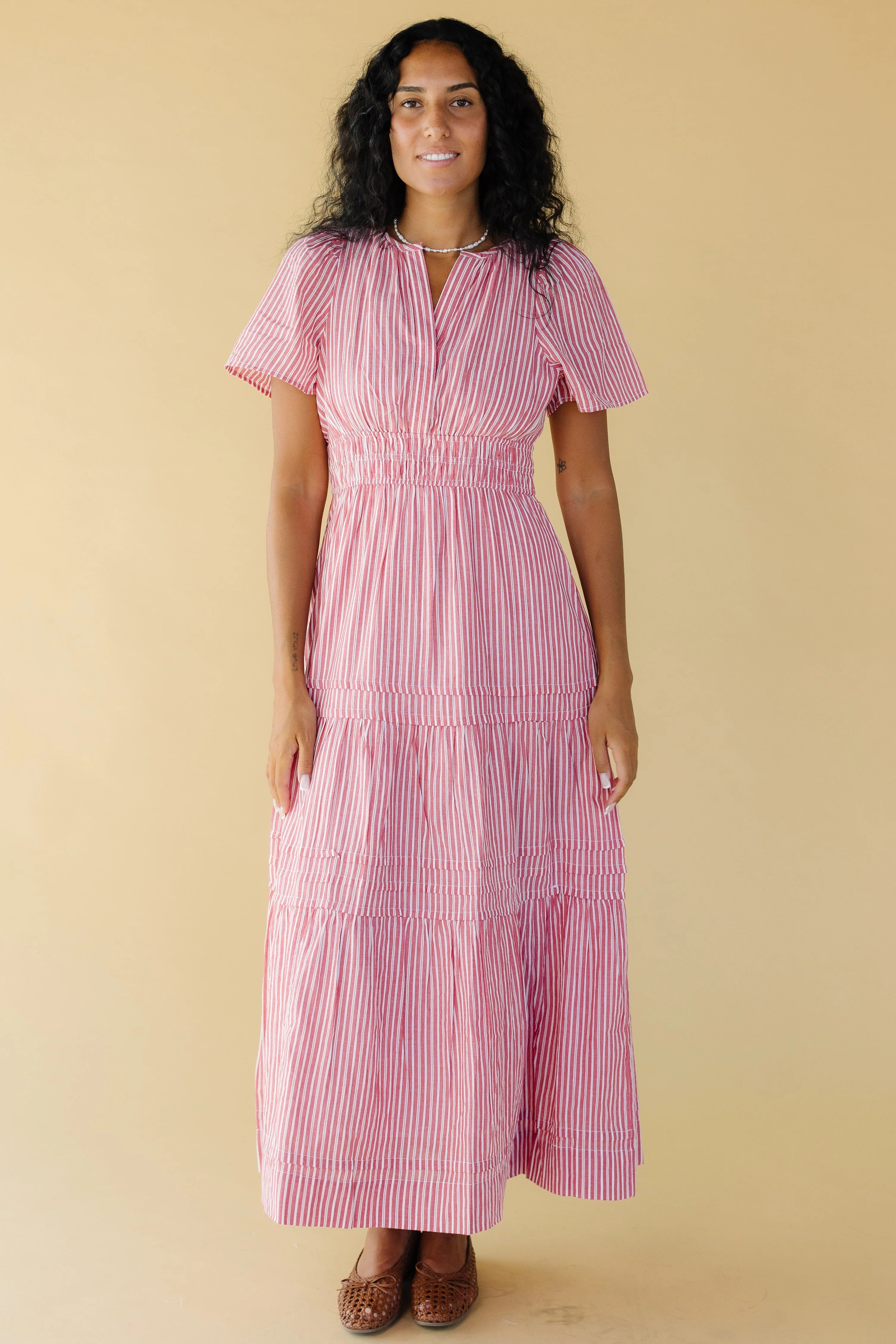 Modest Citrus Shae Stripe Dress | Called To Surf